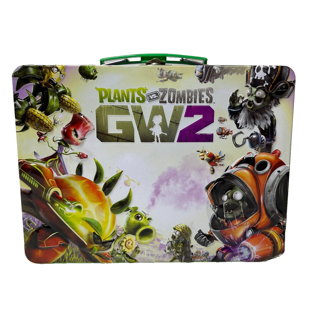 Plant vs Zombies Collectible Tin Lunchbox Game Carry Case Nerd Block GW2 2016